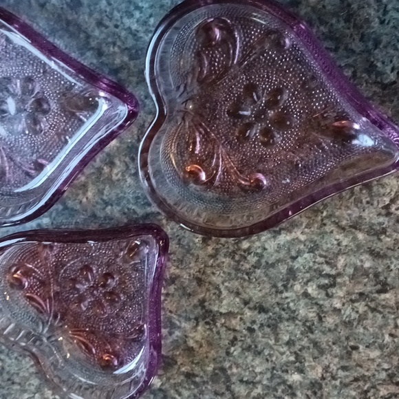 Kitchen Set of 6 Sandwich Glass Catch Alls - Picture 2 of 6